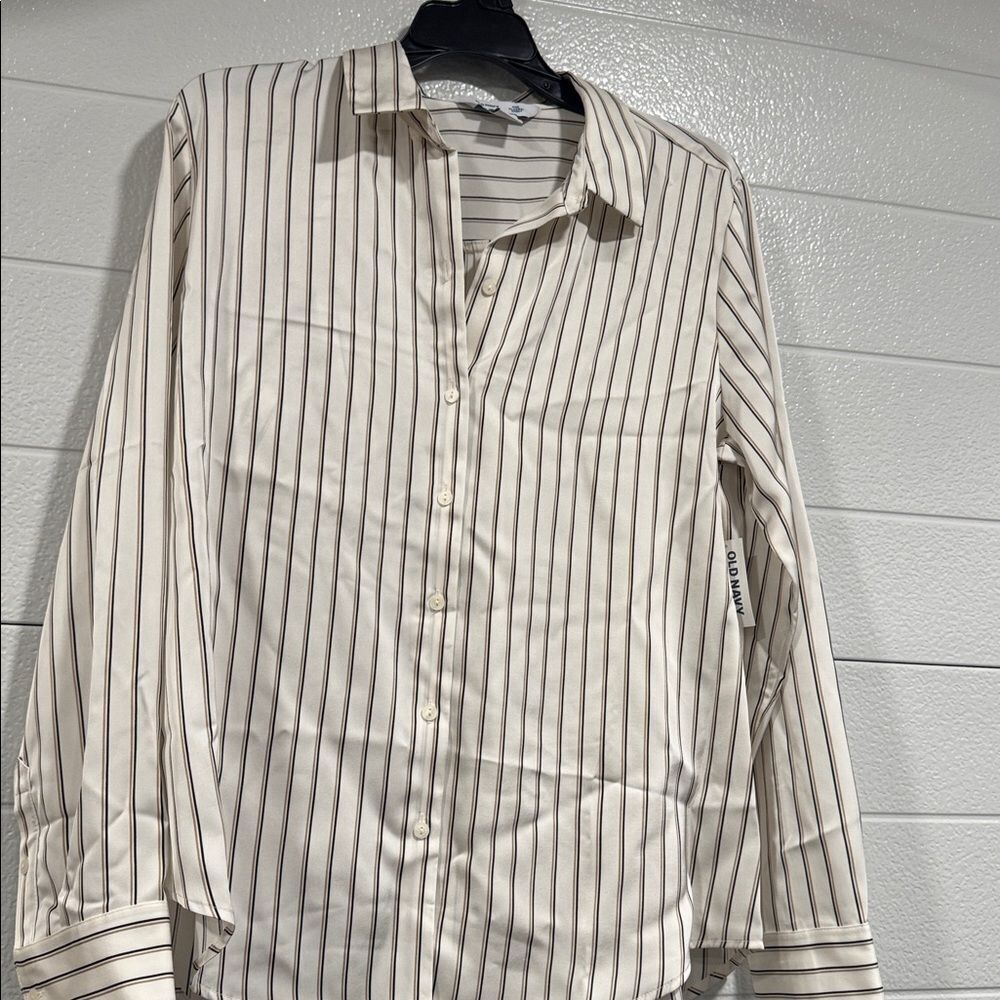 Old Navy Classic Button-Down Stripe Shirt